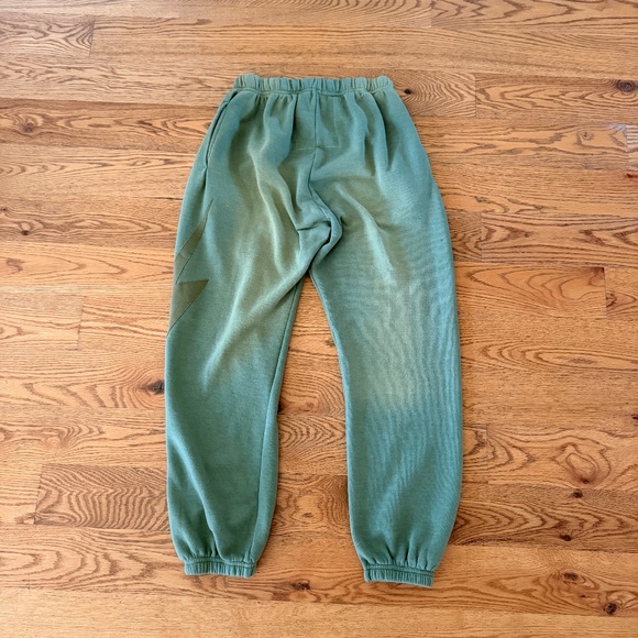 NWT Aviator Nation Bolt Stitch Sweatpants in Faded Army (Size S) - Picture 9 of 10